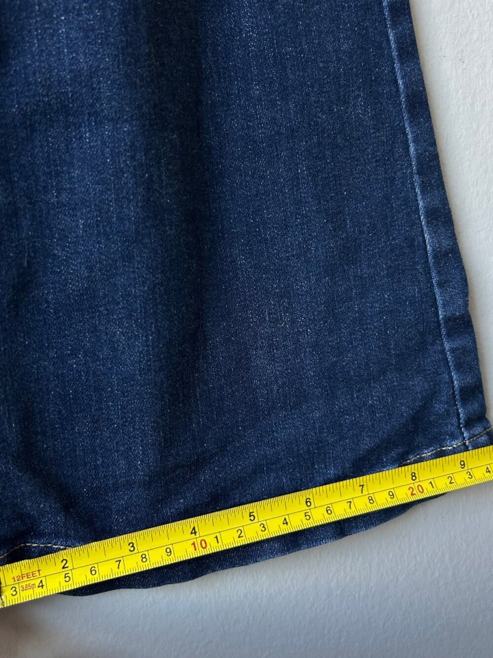 Saint + Sofia Bowie Flare Jeans Dark Wash Patch Pocket Stretch Women Size 26 - Picture 10 of 11